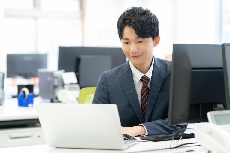 就職支援の様子